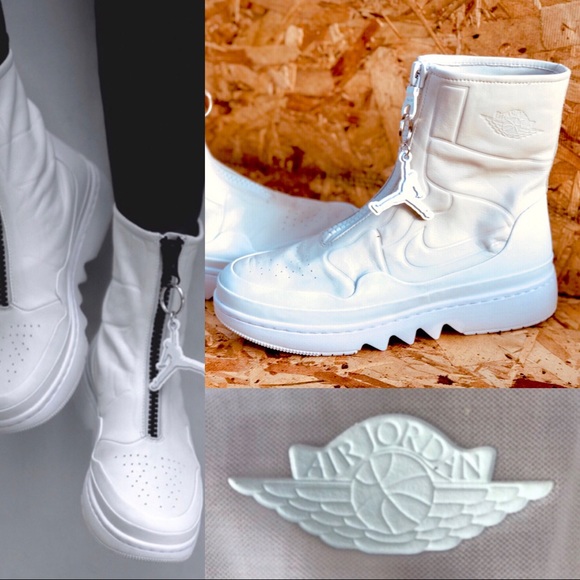 Last 5⭐️ Rare NWT Jordan AJ1 Jester XX White Boot - Picture 2 of 8